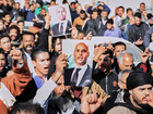 Thousands of Libyans gather for Gadhafi's son funeral